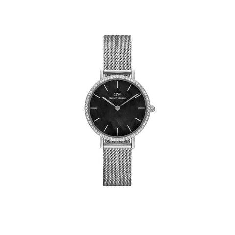 The Watch Boutique Daniel Wellington Petite Lumine Bezel Sterling Black MOP 28mm