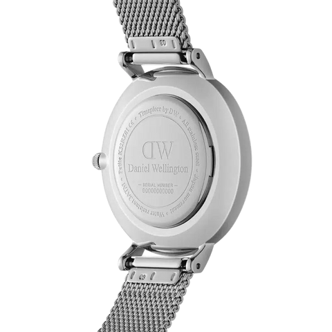 The Watch Boutique Daniel Wellington Petite Lumine Pressed Sterling Silver Watch 28mm