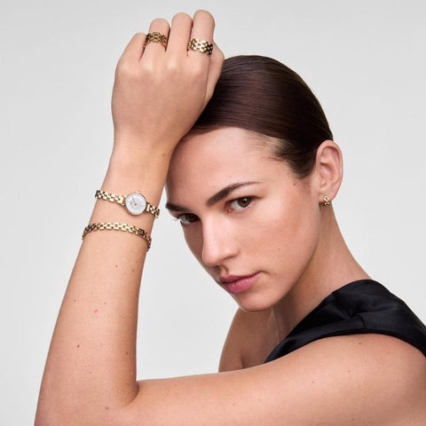 The Watch Boutique Daniel Wellington Petite Mini Arch 3‑Link Gold Watch