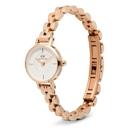 The Watch Boutique Daniel Wellington Petite Mini Arch 3-Link Rose Gold Watch