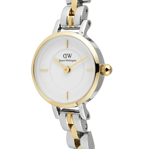 The Watch Boutique Daniel Wellington Petite Mini Arch 3-Link Two Tone Gold Watch