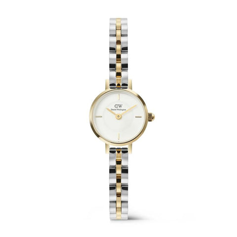 The Watch Boutique Daniel Wellington Petite Mini Arch 3-Link Two Tone Gold Watch