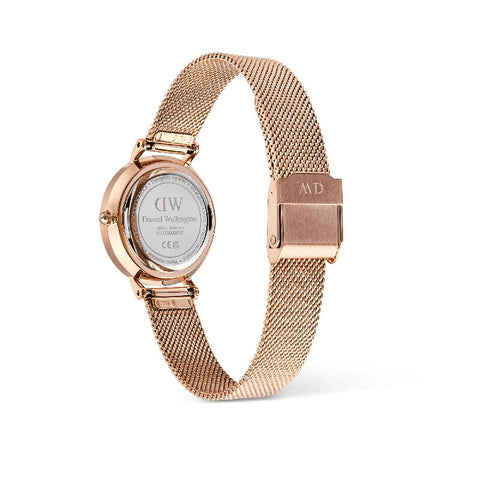 The Watch Boutique Daniel Wellington Petite Rose Gold Roman Numerals Date Watch