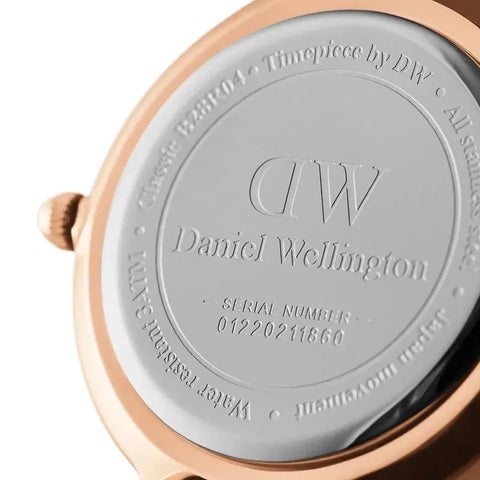The Watch Boutique Daniel Wellington Petite Sheffield Rose Gold Black 28mm Watch
