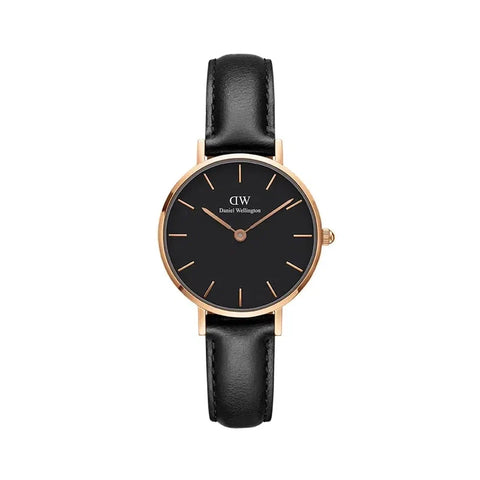 The Watch Boutique Daniel Wellington Petite Sheffield Rose Gold Black 28mm Watch