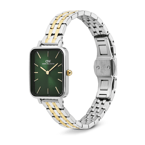 The Watch Boutique Daniel Wellington Quadro 5-link Emerald Two Tone Women's Watch