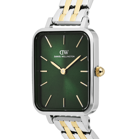 The Watch Boutique Daniel Wellington Quadro 5-link Emerald Two Tone Women's Watch