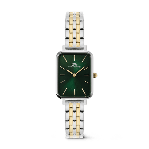 The Watch Boutique Daniel Wellington Quadro 5-link Emerald Two Tone Women's Watch