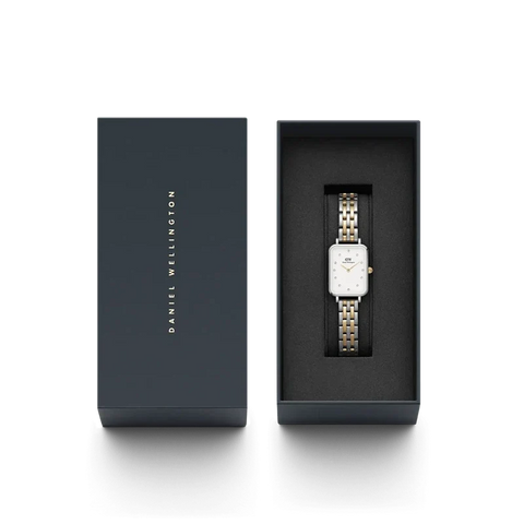 The Watch Boutique Daniel Wellington Quadro Lumine 5-link two-tone Watch 20x26mm