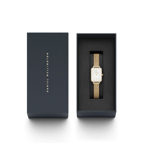 The Watch Boutique Daniel Wellington Quadro Lumine Bezel Ever Gold MOP 26mm
