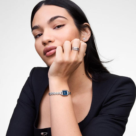 The Watch Boutique Daniel Wellington Quadro Mini Arch 3-Link Arctic Sunray Silver Watch