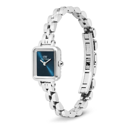 The Watch Boutique Daniel Wellington Quadro Mini Arch 3-Link Arctic Sunray Silver Watch