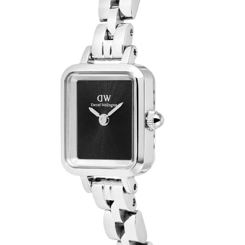 The Watch Boutique Daniel Wellington Quadro Mini Arch 3‑Link Silver Watch