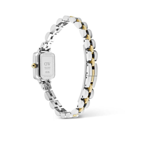 The Watch Boutique Daniel Wellington Quadro Mini Arch 3-Link Two Tone Gold Watch
