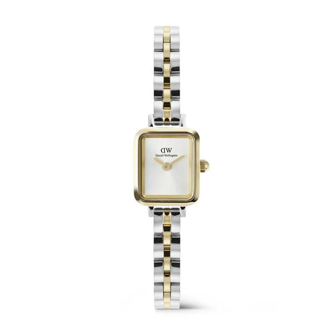 The Watch Boutique Daniel Wellington Quadro Mini Arch 3-Link Two Tone Gold Watch