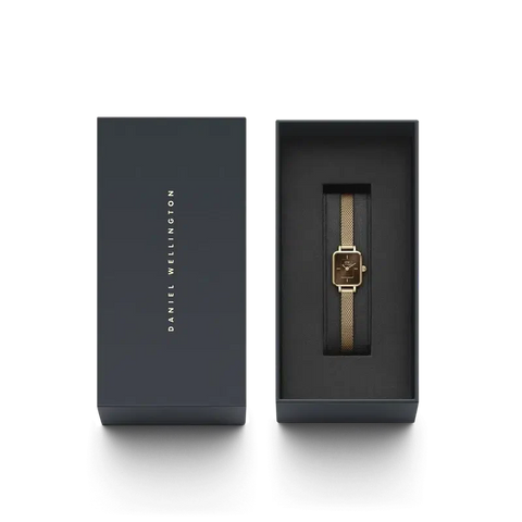 The Watch Boutique Daniel Wellington Quadro Mini Evergold Amber Rose Gold Watch 15.4x18.2mm