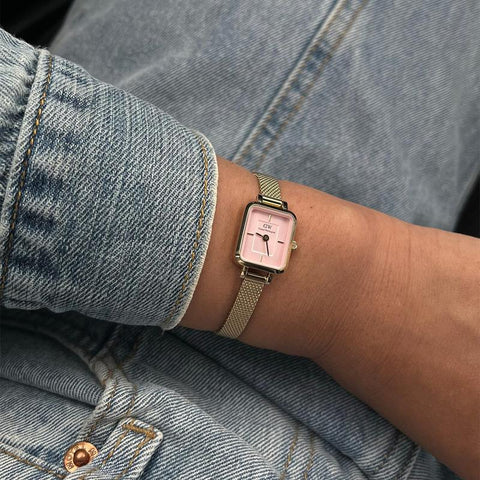 The Watch Boutique Daniel Wellington Quadro Mini Evergold Blush