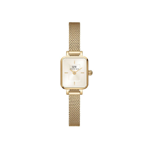 The Watch Boutique Daniel Wellington Quadro Mini Evergold Champagne Watch 15.4x18.2mm