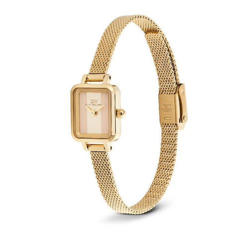 The Watch Boutique Daniel Wellington Quadro Mini Evergold Conwy Gold Women's Watch