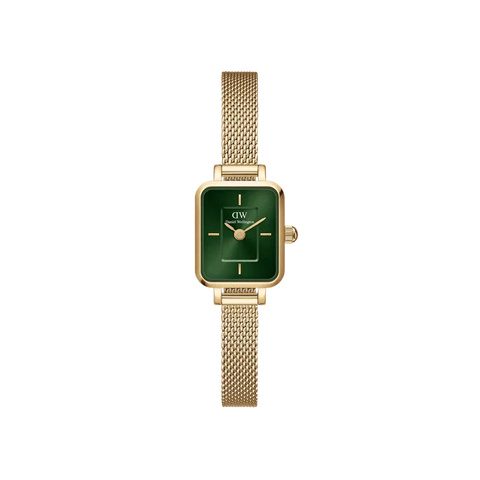 The Watch Boutique Daniel Wellington Quadro Mini Evergold Emerald Watch 15.4x18.2mm