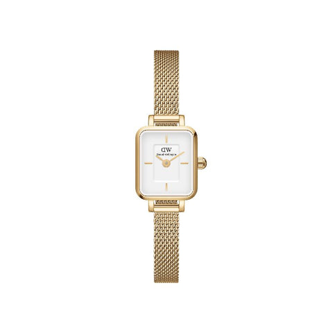 The Watch Boutique Daniel Wellington Quadro Mini Evergold Watch 15.4x18.2mm
