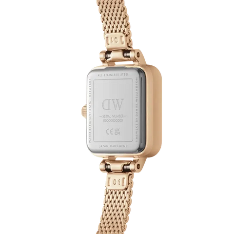 The Watch Boutique Daniel Wellington Quadro Mini Melrose Blush Rose Gold Watch 15.4x18.2mm
