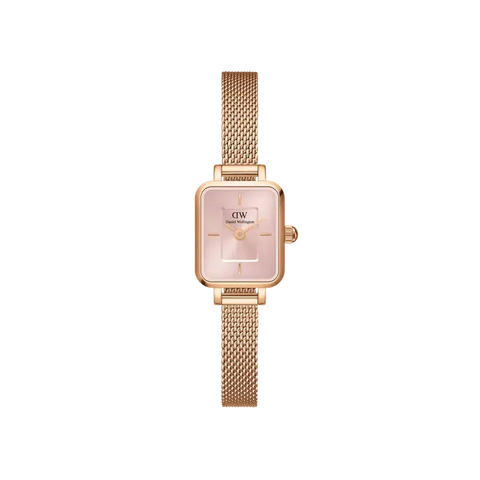 The Watch Boutique Daniel Wellington Quadro Mini Melrose Blush Rose Gold Watch 15.4x18.2mm