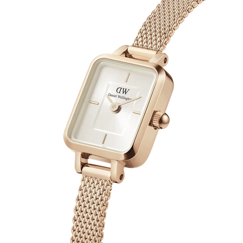 The Watch Boutique Daniel Wellington Quadro Mini Melrose Champagne Sunray Rose Gold 15.4x18.2 Watch