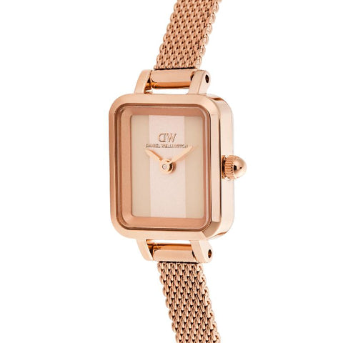 The Watch Boutique Daniel Wellington Quadro Mini Melrose Conwy Rose Gold Women's Watch