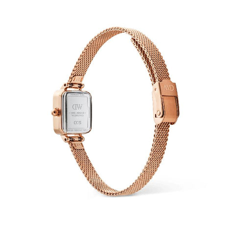 The Watch Boutique Daniel Wellington Quadro Mini Melrose Conwy Rose Gold Women's Watch
