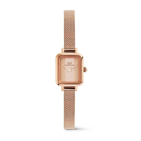 The Watch Boutique Daniel Wellington Quadro Mini Melrose Conwy Rose Gold Women's Watch