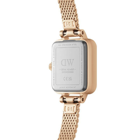The Watch Boutique Daniel Wellington Quadro Mini Melrose Emerald Rose Gold Women's Watch