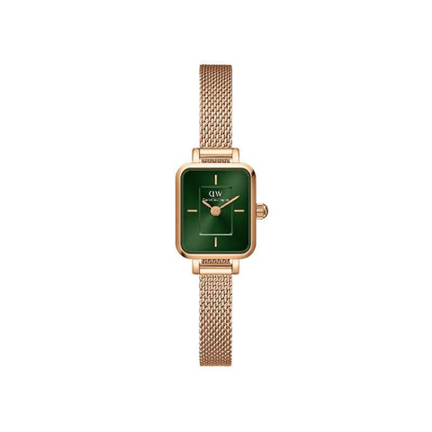 The Watch Boutique Daniel Wellington Quadro Mini Melrose Emerald Rose Gold Women's Watch