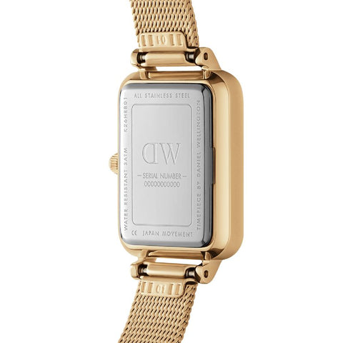 The Watch Boutique Daniel Wellington Quadro Pressed Evergold Watch 20x26mm