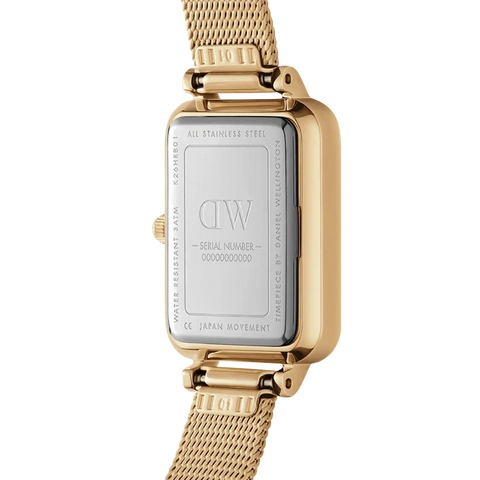 The Watch Boutique Daniel Wellington Quadro Pressed Evergold Watch 20x26mm