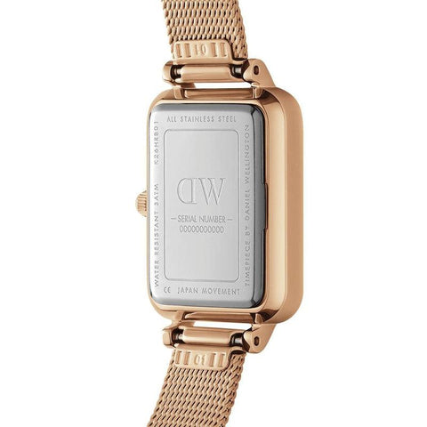 The Watch Boutique Daniel Wellington Quadro Pressed Melrose Rose Gold Watch