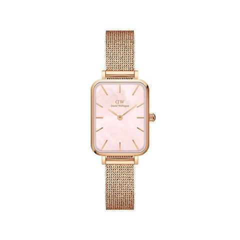 The Watch Boutique Daniel Wellington Quadro Pressed Melrose Rose Gold Watch