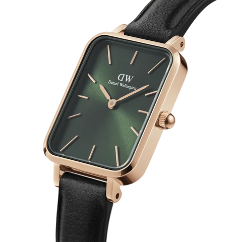 The Watch Boutique Daniel Wellington Quadro Pressed Sheffield Emerald Rose Gold