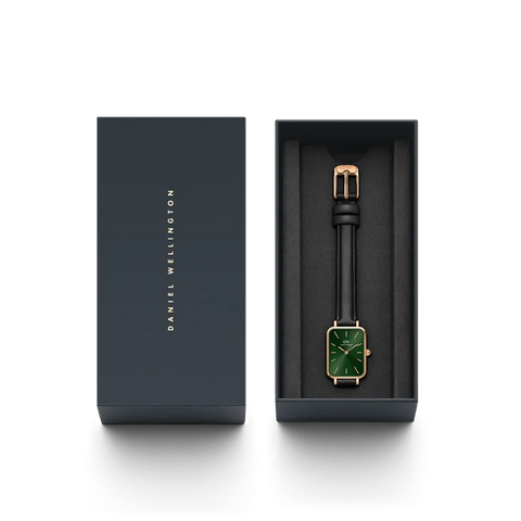 The Watch Boutique Daniel Wellington Quadro Pressed Sheffield Emerald Rose Gold
