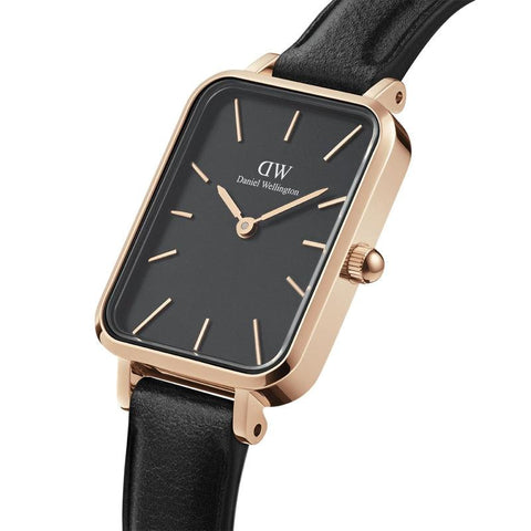 The Watch Boutique Daniel Wellington Quadro Pressed Sheffield Gents Leather Rose Gold