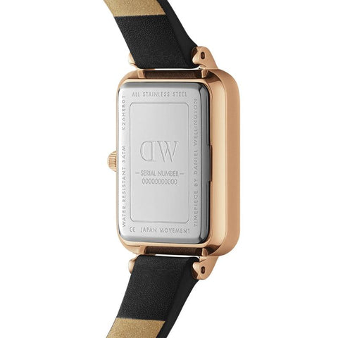 The Watch Boutique Daniel Wellington Quadro Pressed Sheffield Gents Leather Rose Gold