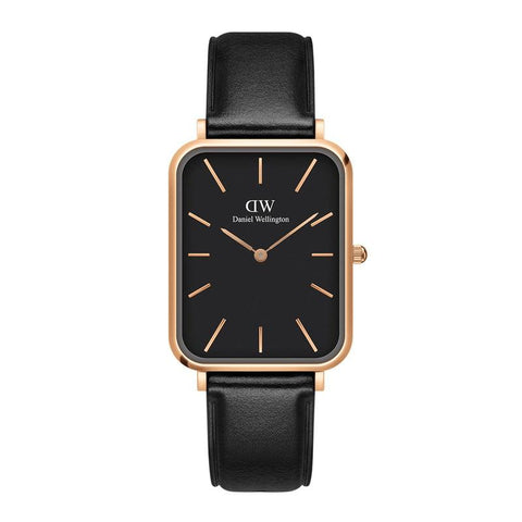 The Watch Boutique Daniel Wellington Quadro Pressed Sheffield Gents Leather Rose Gold