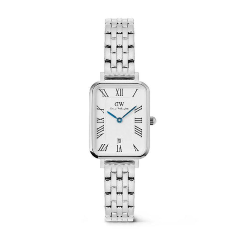 The Watch Boutique Daniel Wellington Quadro Roman Numerals Silver Mesh Watch