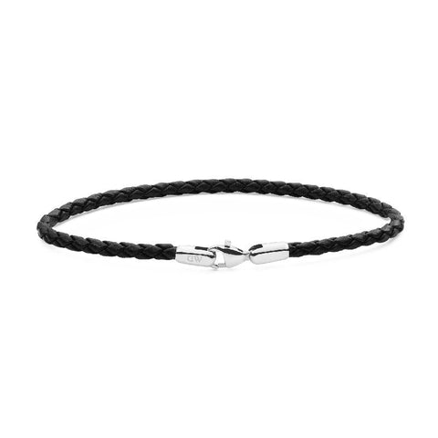 The Watch Boutique Daniel Wellington Silver Daniel Wellington Braided Leather Bracelet