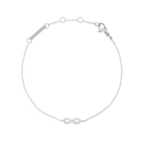 The Watch Boutique Daniel Wellington Silver Mirelle Infinity Bracelet with White Stones