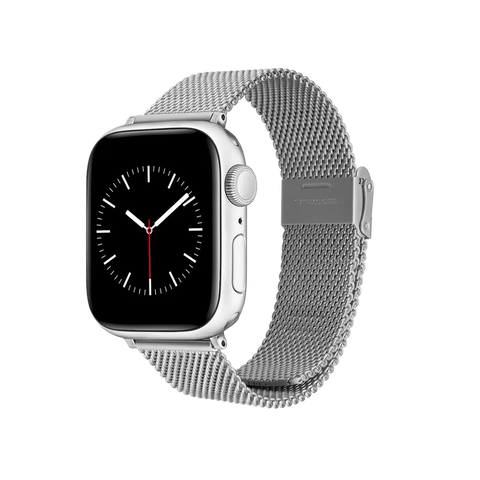 The Watch Boutique Daniel Wellington Smartwatch Sandblasted Mesh Strap Silver