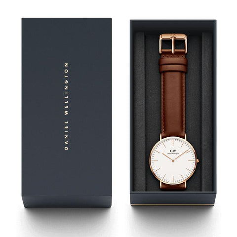 The Watch Boutique Daniel Wellington St Mawes Rose Gold Classic Watch 36mm
