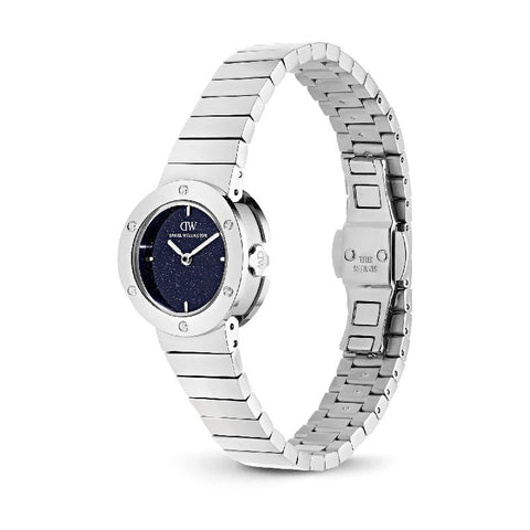 The Watch Boutique Daniel Wellington Stella Piano-Link Crystal Blue-Sandstone Silver Women's Watch