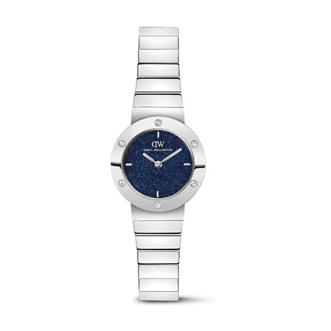 The Watch Boutique Daniel Wellington Stella Piano-Link Crystal Blue-Sandstone Silver Women's Watch