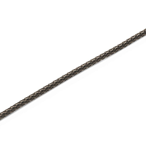 Daniel Wellington Tide unisex necklace in graphite stainless steel mesh with a sleek, modern, and durable design.